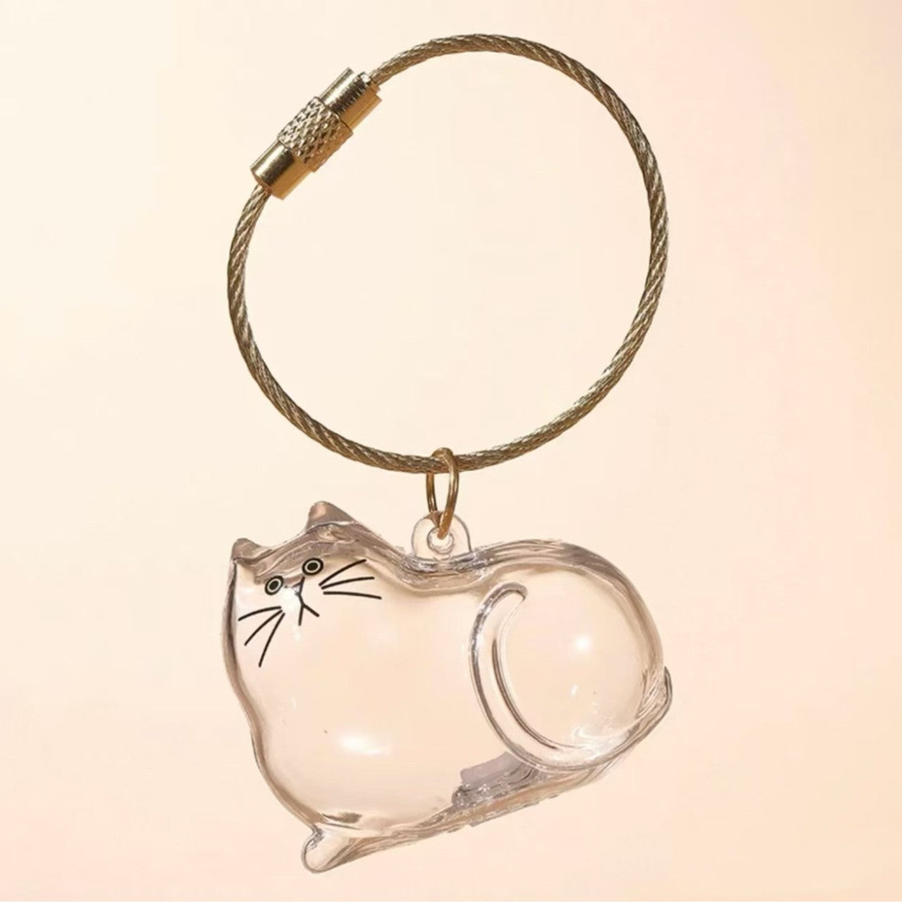 Transparent Cat or Dog Hair Keychain/Ornament