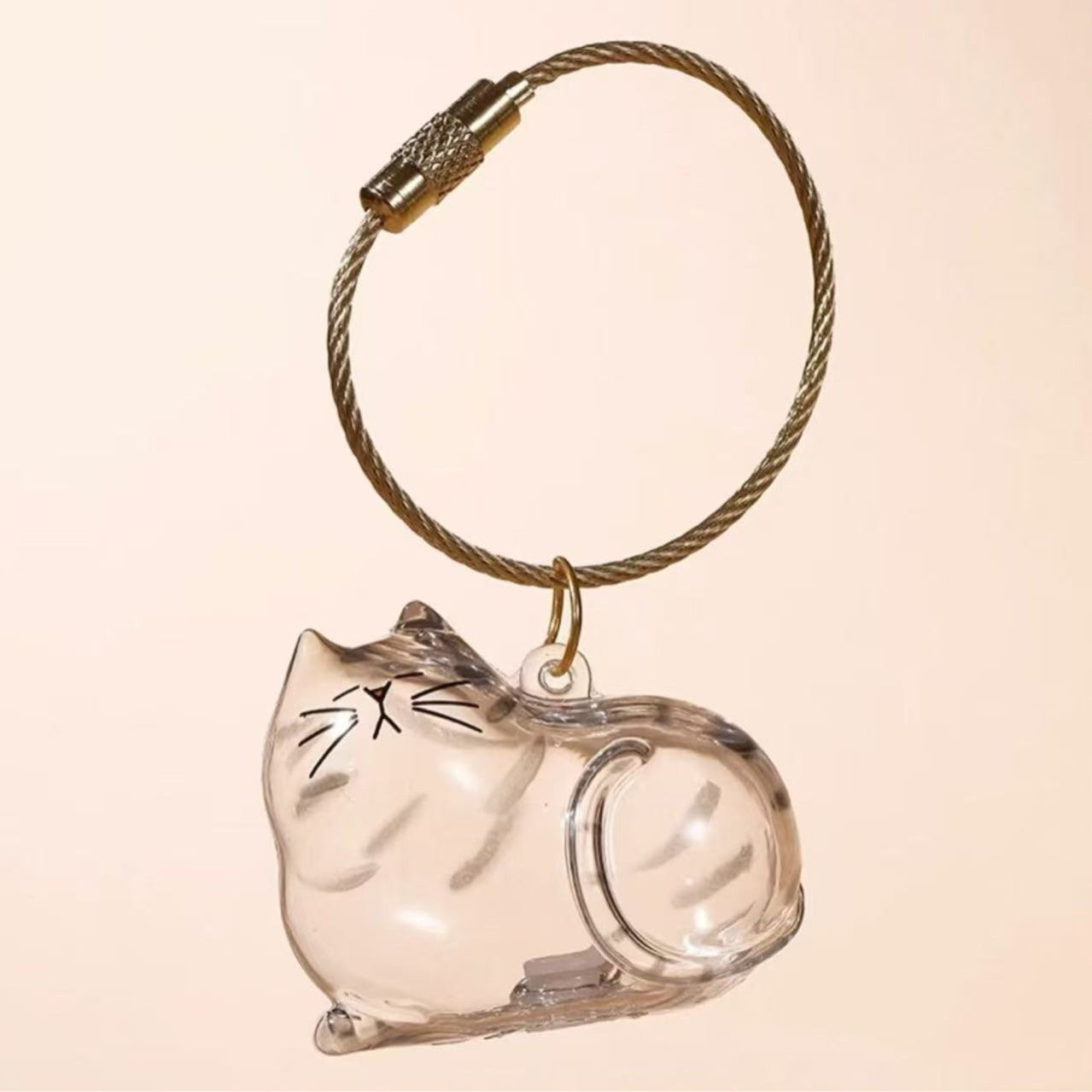 Transparent Cat or Dog Hair Keychain/Ornament