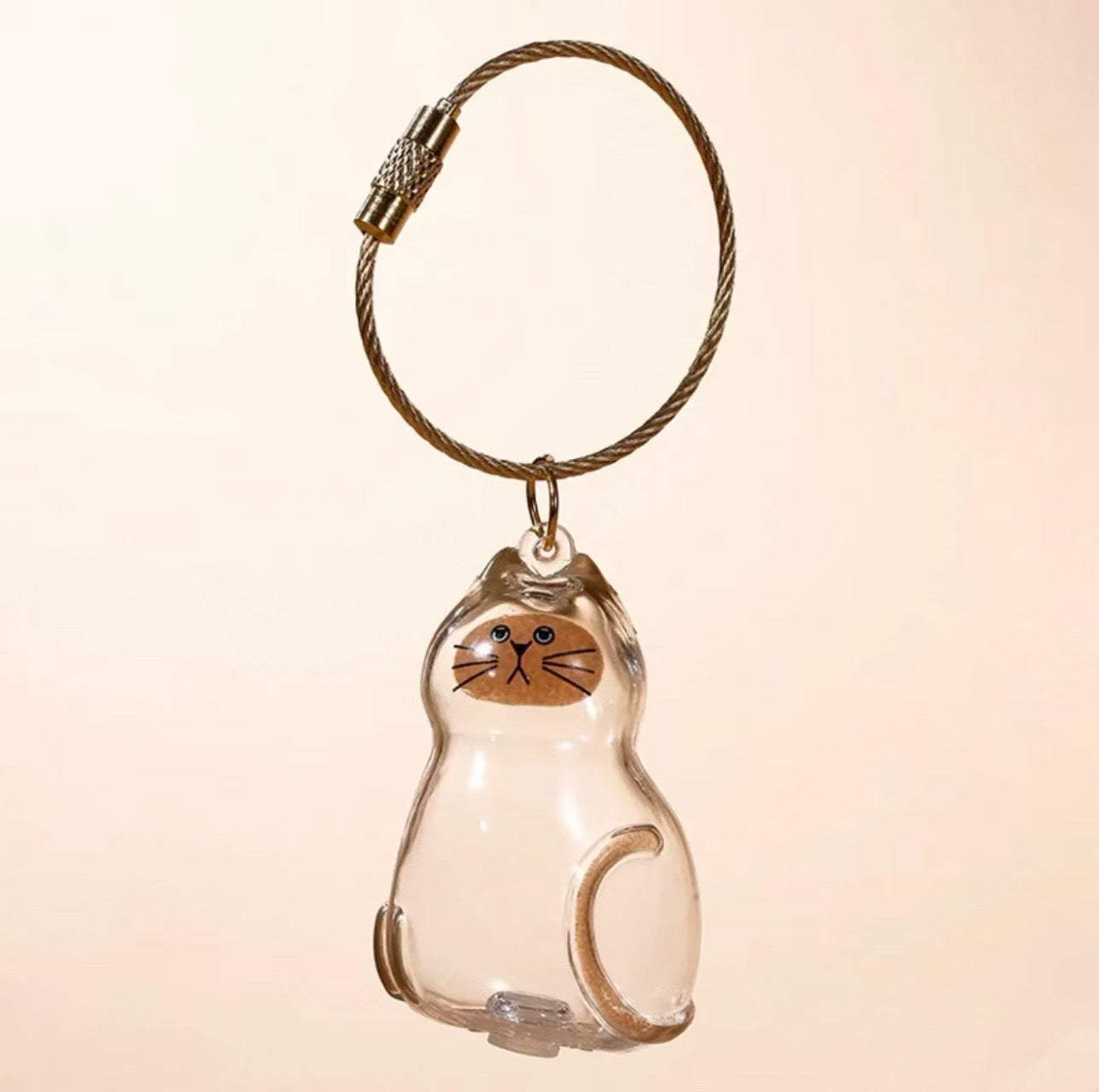Transparent Cat or Dog Hair Keychain/Ornament