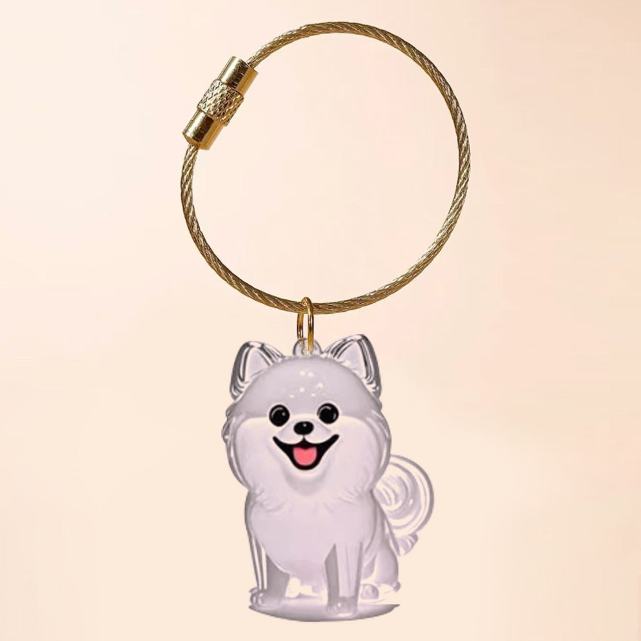 Transparent Cat or Dog Hair Keychain/Ornament