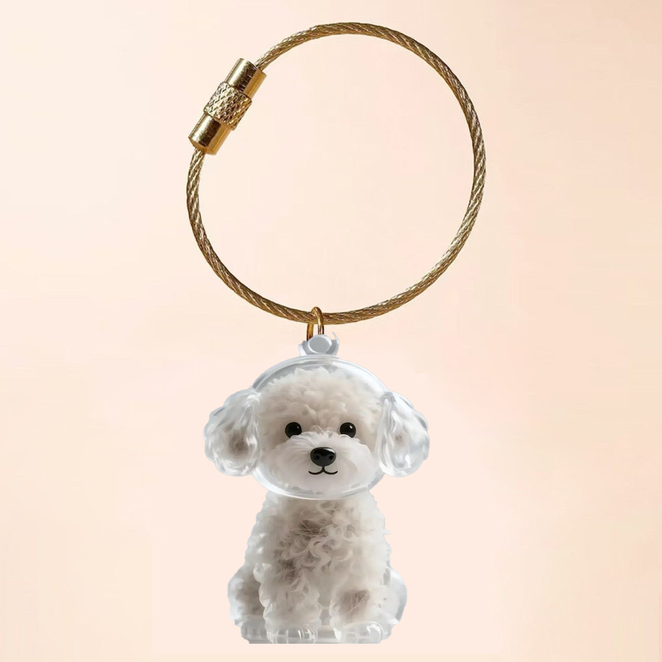 Transparent Cat or Dog Hair Keychain/Ornament